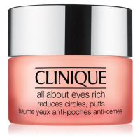 Clinique All About Eyes™ Rich hydratační oční krém proti otokům a tmavým kruhům 15 ml