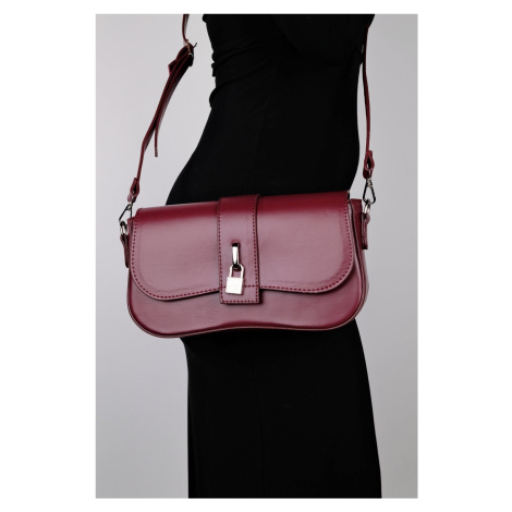 LuviShoes EDAL Women's Burgundy Crossbody Bag