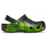 Dětské boty Crocs CLASSIC TIE DYE černá/zelená