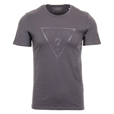 Guess pánské tričko šedé s logem
