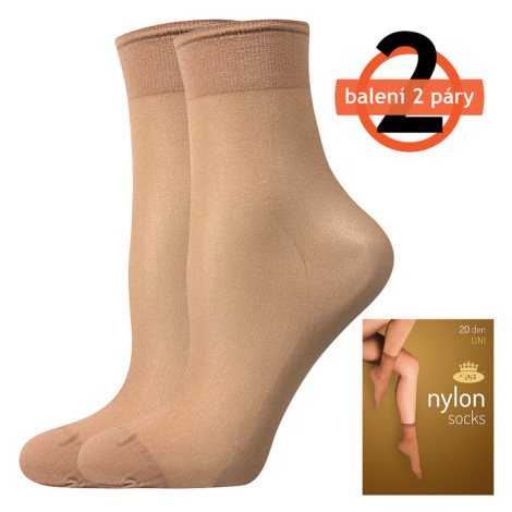 Lady B Nylon 20 Den Silonové ponožky - 6x2 páry BM000000615800100207 beige UNI