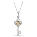 Pandora Stříbrný bicolor náhrdelník Houslový klíč Passions 399339C01-70 (řetízek, přívěsek)