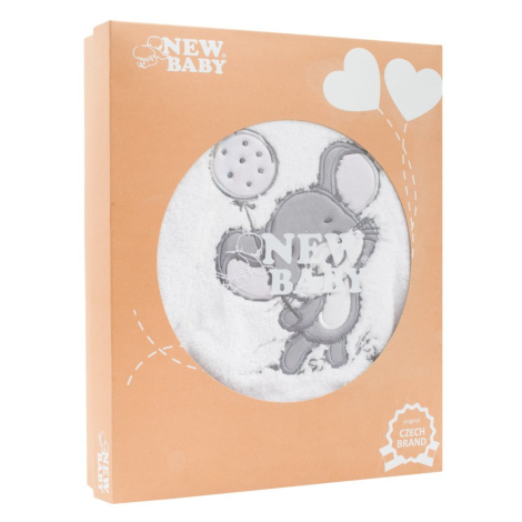14-dílná luxusní kojenecká souprava New Baby Little Mouse v EKO krabičce