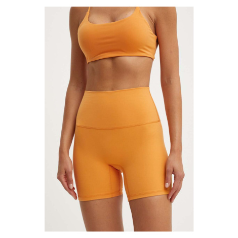 Šortky na jógu JOYINME Movement oranžová barva, high waist