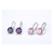 Sisi Jewelry Náušnice Swarovski Elements Bernadette Rose E1109-ET-403C Růžová