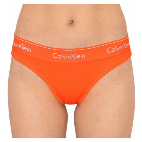 Dámské kalhotky Calvin Klein oranžové (QF1671E-6TQ)