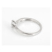 Stříbrný prsten s čirými zirkony STRP0490F
