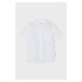 Dětská košile s příměsí lnu Mayoral bílá barva