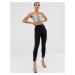 Missguided cigarette trousers in black