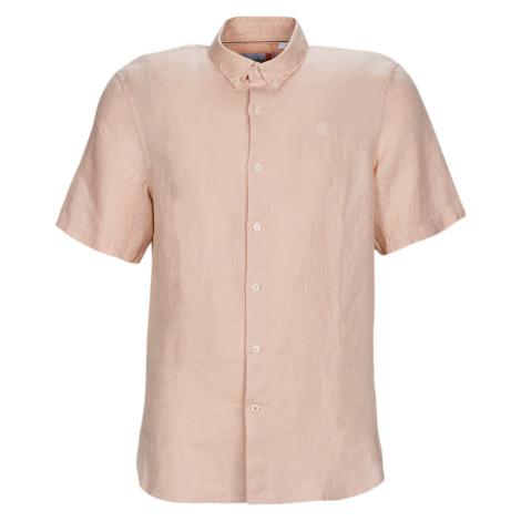 Timberland SS Mill River Linen Shirt Slim Růžová