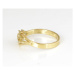 Dámský prsten ze žlutého zlata s diamanty BP0081F + DÁREK ZDARMA
