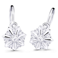 Cutie Jewellery Půvabné dětské náušnice z bílého zlata C2754-10-X-2 bílá