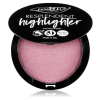 puroBIO Cosmetics Resplendent Highlighter krémový rozjasňovač odstín 02 Pink 9 g