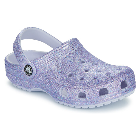 Crocs Classic Glitter Clog K Fialová