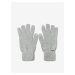 Světle šedé pánské žíhané rukavice Tom Tailor - Pánské
