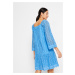 Bonprix BODYFLIRT šaty s perforací Barva: Modrá, Mezinárodní