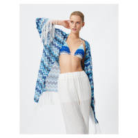 Koton Kimono Sleeves and Skirt with Tassels in a Relaxed Cut.