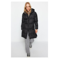 Trendyol Black Hooded Water Repellent Long Puffer Jacket