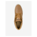 Hnědé pánské kožené kotníkové boty Lacoste