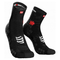 Compressport RACE V3.0 RUN HI Běžecké ponožky, černá, velikost