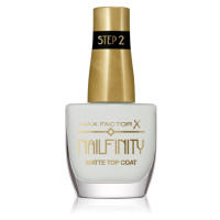 Max Factor Nailfinity Matte Top Coat gelový vrchní lak na nehty s matným efektem odstín 101 Velv