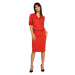 Bewear Dámské mini šaty Yi B056 červená Červená