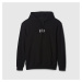 Mikina GAP French Terry Pullover Mini Logo Hoodie Black