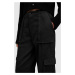 Bavlněné kalhoty AllSaints FRIEDA STRAIGHT dámské, černá barva, kapsáče, medium waist