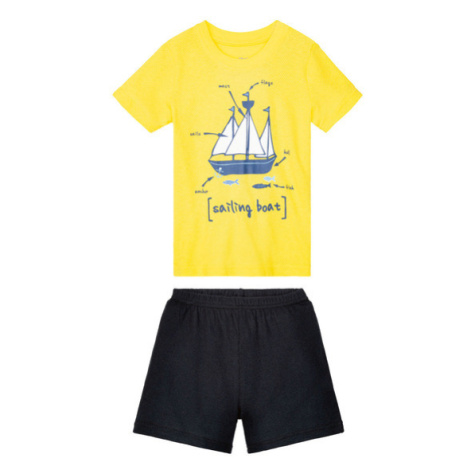 lupilu® Chlapecké pyžamo (žlutá/navy modrá)