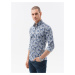 Ombre Clothing Men's slim shirt with long sleeves