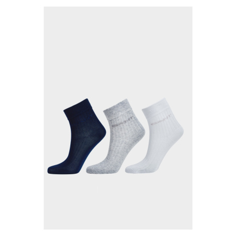 PONOŽKY 3-PACK GANT SOCKS 3-PACK modrá