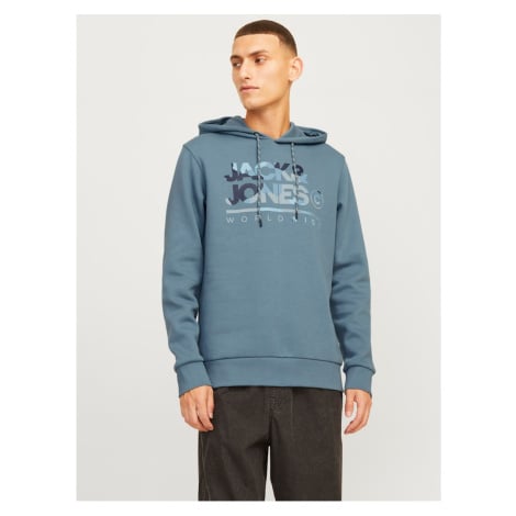 Modrá pánská mikina s kapucí Jack & Jones