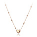 Victoria Filippi Stainless Steel Ocelový náhrdelník Alejandra Gold - chirurgická ocel, srdce NHN