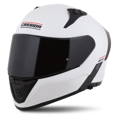 Moto přilba Cassida Aero Solid bílá/černá