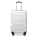 KONO kabinové zavazadlo s TSA zámkem - bílá - 39L