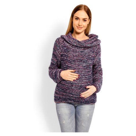 Těhotenský Vlněný svetr s rolákem 60001C PeeKaBoo