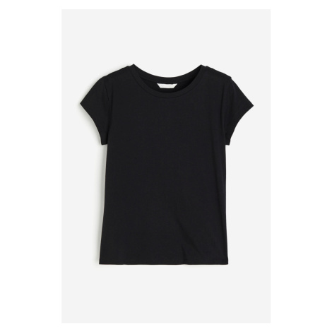 H & M - Bavlněné tričko - černá H&M