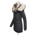 Dámská zimní bunda s kožíškem Sweety Navahoo - BLACK