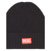 Čepice diesel k-coder-h 2x2 cap black 1