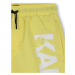 Dětské plavkové šortky Karl Lagerfeld žlutá barva