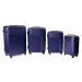 Rogal Modrá sada 4 pevných plastových kufrů "Waves" - M (35l), L (65l), XL (100l), XXL (120l)