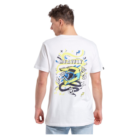 Meatfly pánské tričko Helarm White | Bílá
