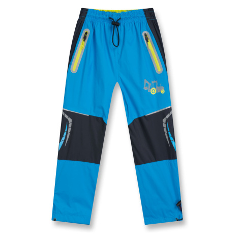 Chlapecké šusťákové kalhoty - KUGO HK9002, tyrkysová Barva: Tyrkysová