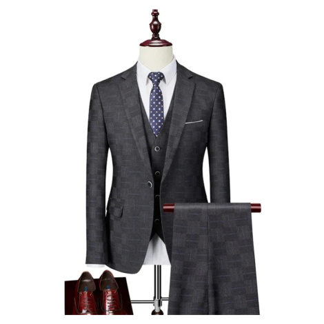 Pánský vzorovaný oblek Business British Style