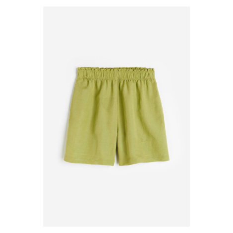 H & M - Natahovací šortky - zelená H&M