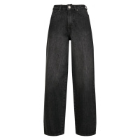 Ladies High Waist 90´S Wide Leg Denim Pants - midstone washed