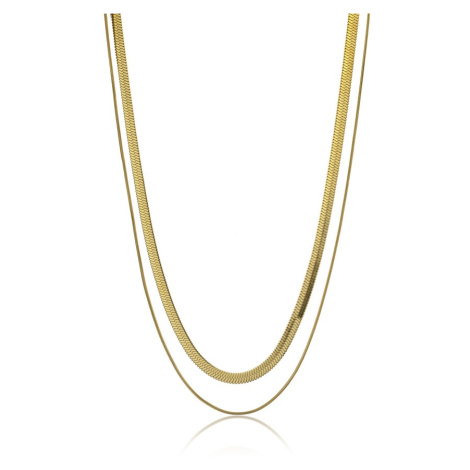 Emily Westwood Krásný pozlacený dvojitý náhrdelník Lennon EWN23085G