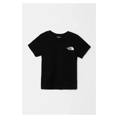 Dětské tričko The North Face TEEN S/S SIMPLE DOME TEE černá barva, s potiskem, NF0A8DRPJK31