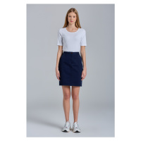 SUKNĚ GANT SLIM CLASSIC CHINO SKIRT modrá