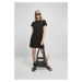 Ladies Organic Cotton Cut On Sleeve Tee Dress - black